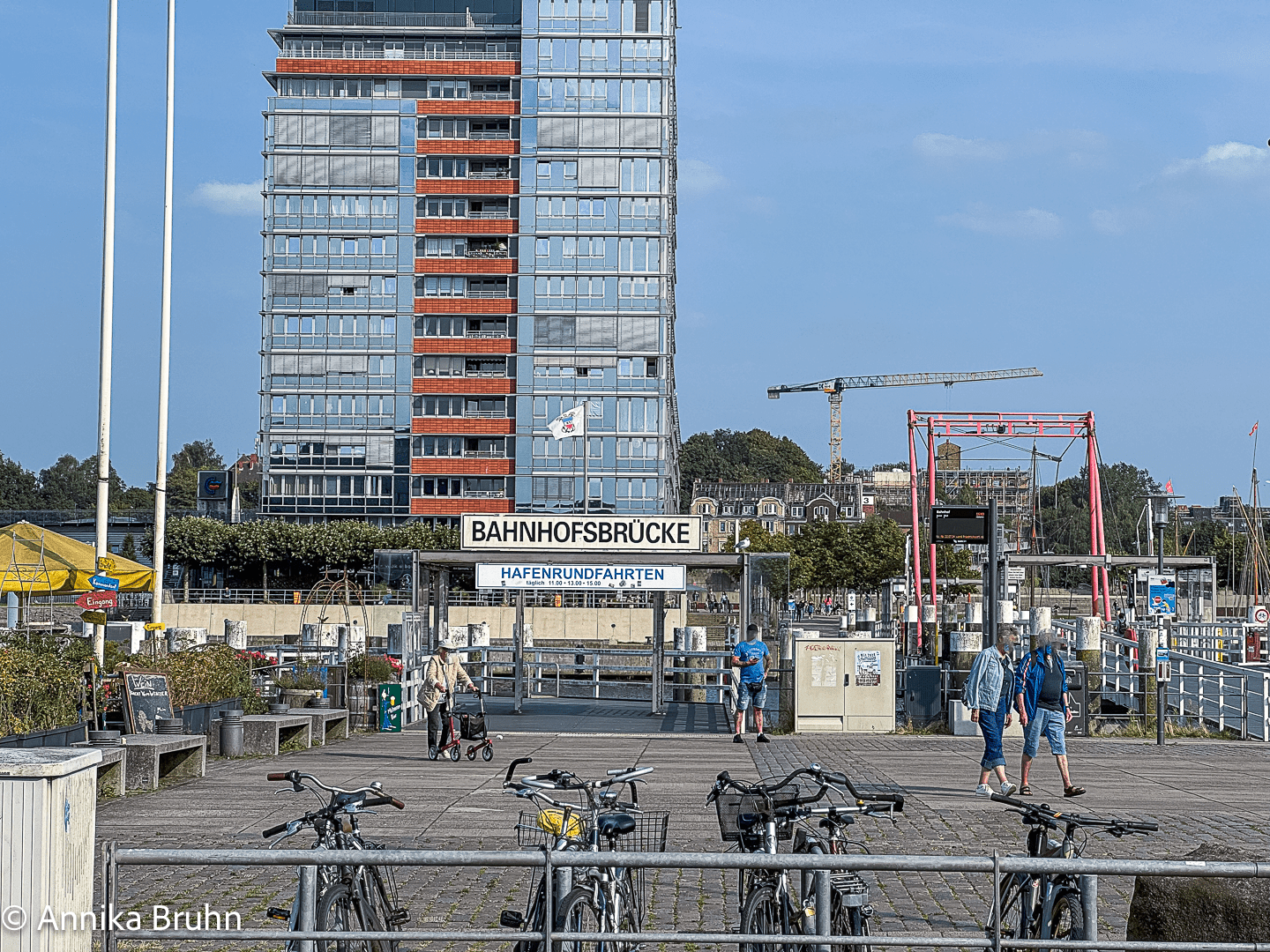 Bahnhofsbrücke Hafenrundfahrt Kiel